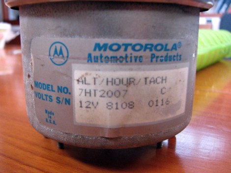 The tachometer removed.  Anyone got a spare one of these laying around?!
