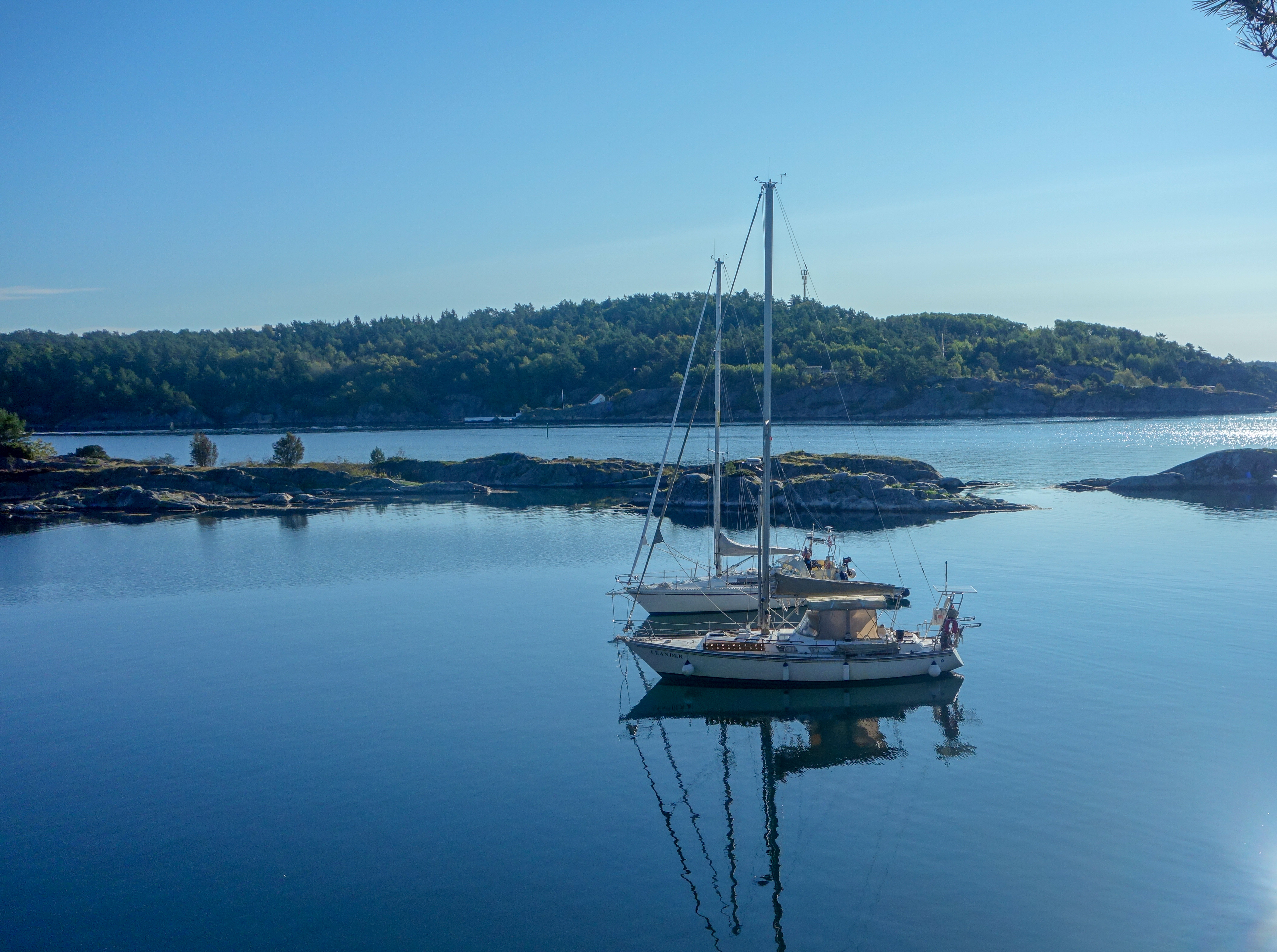 The anchorage at Stokken, in the south of Norway.